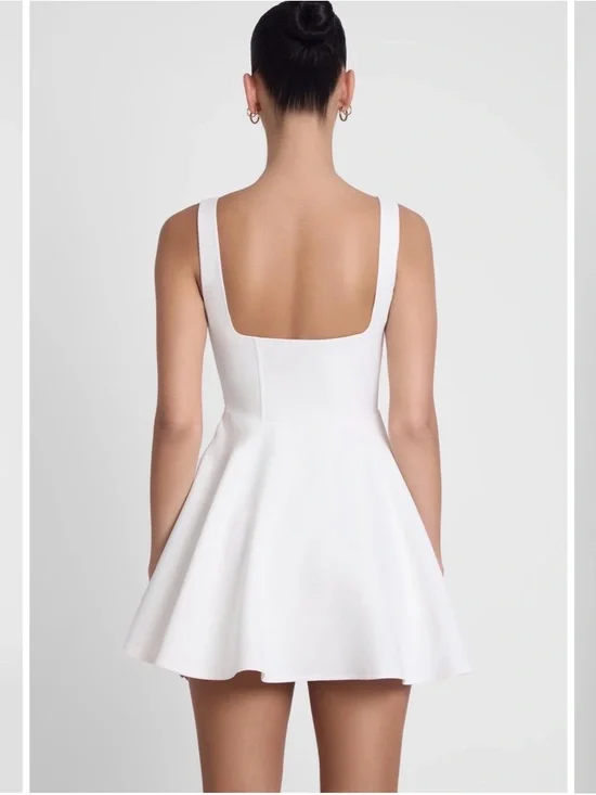 LEAU SLOANE Square Neck Corset Mini Dress - Picture 2 of 3